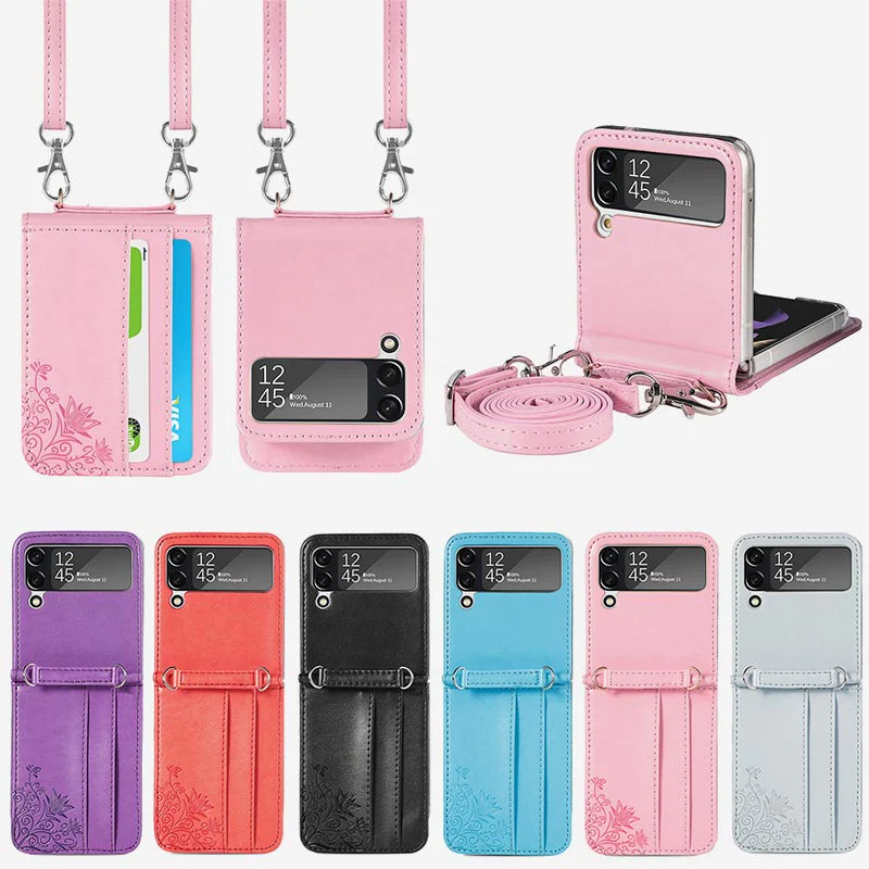 Samsung Galaxy Z Flip 3 Phone Case Crossbody Phone Bag Wallet