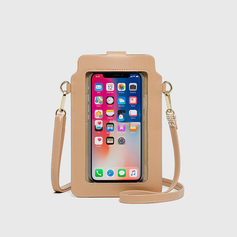 Elegant CrossbodyPhone Bag With Touch Screen