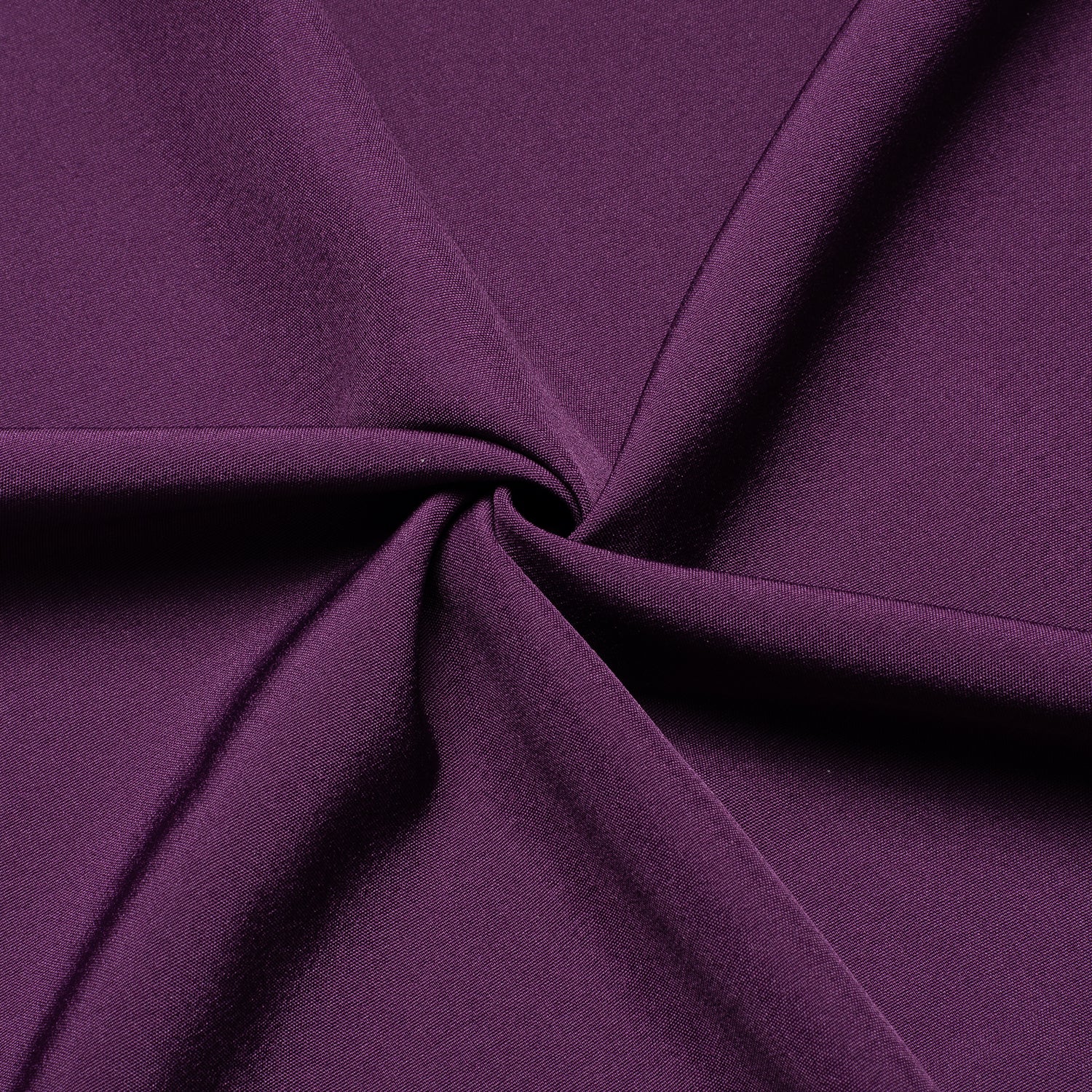 New Dark Purple Solid Men's Long Sleeve Cotton Shirt