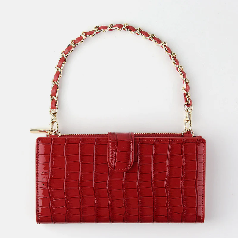 Embossing Elegant Magnetic Phone Bag Handbag Crossbody Bag