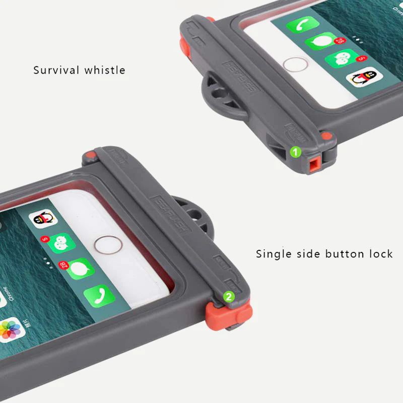 Universal Waterproof Phone Case IPX8 Cellphone Dry Bag for Vacation