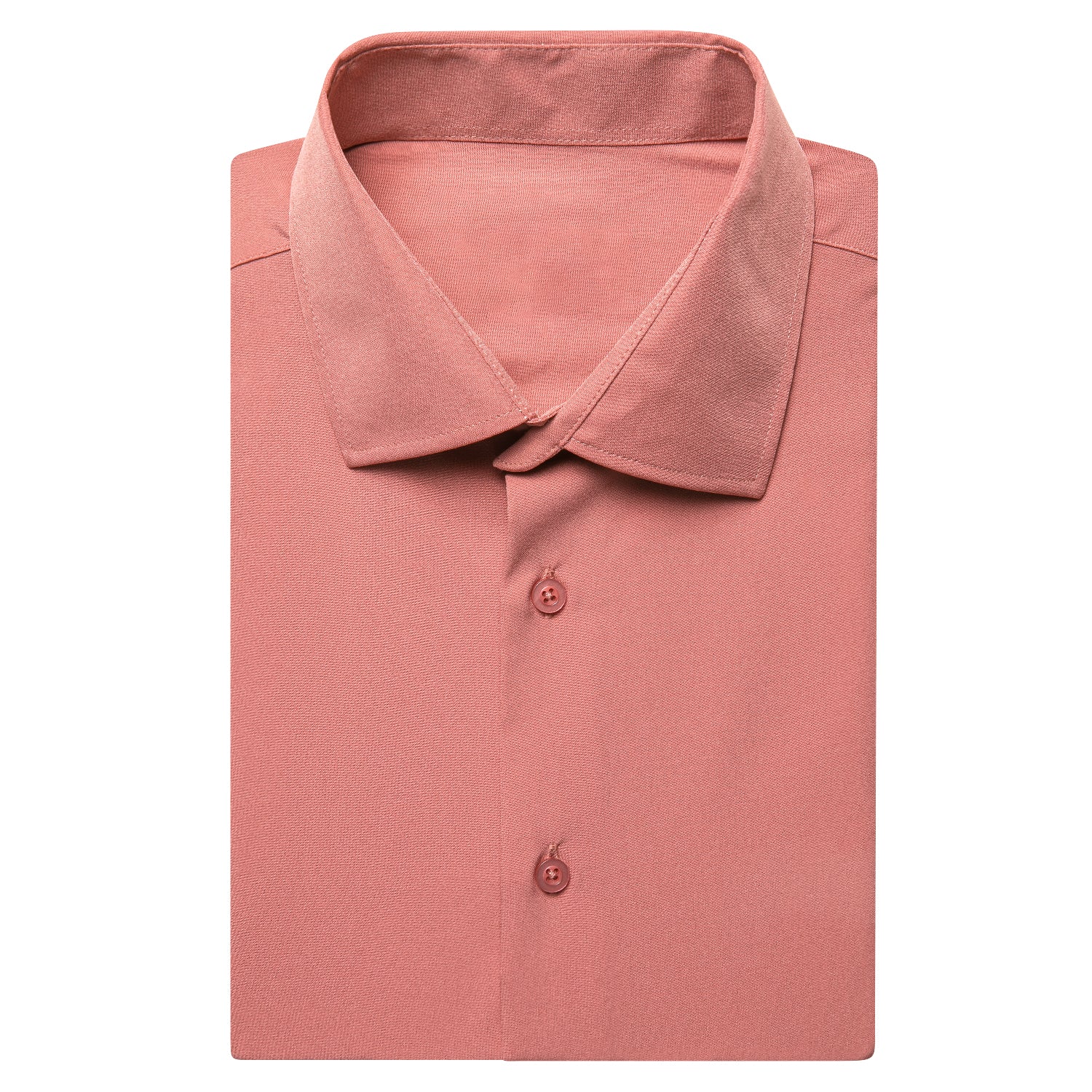 Shock Pink Solid Men's Short Sleeve Shirt