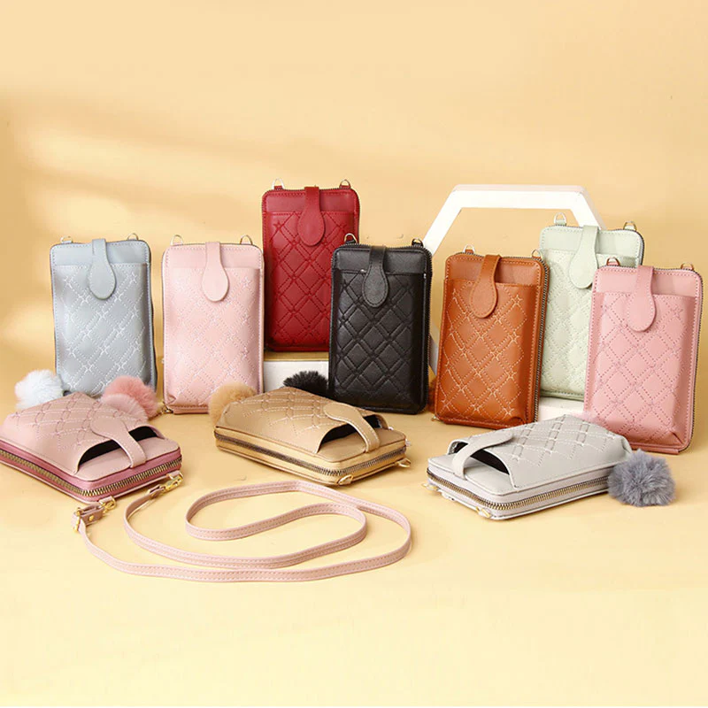 Multifunctional Elegant Embroidery Phone Bag Crossbody Bag