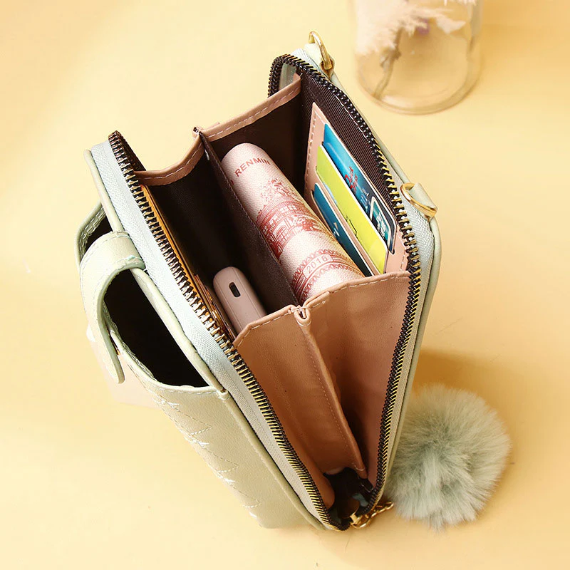 Multifunctional Elegant Embroidery Phone Bag Crossbody Bag