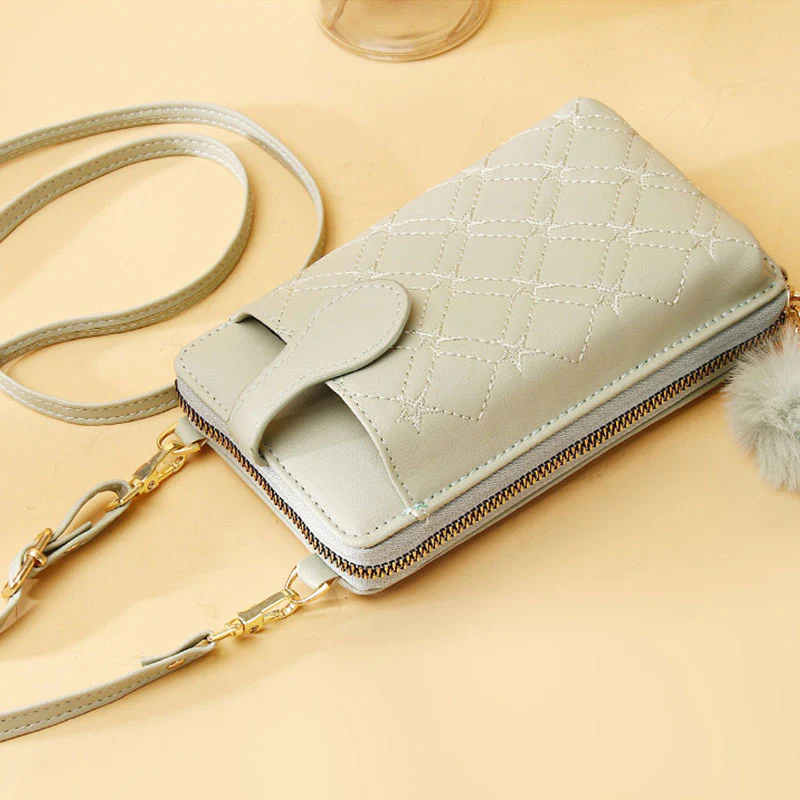 Multifunctional Elegant Embroidery Phone Bag Crossbody Bag