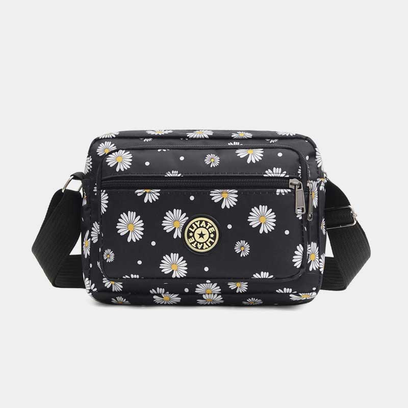 Large Capacity Printing Waterproof Nylon Shoulder Bag Crossbody Bag