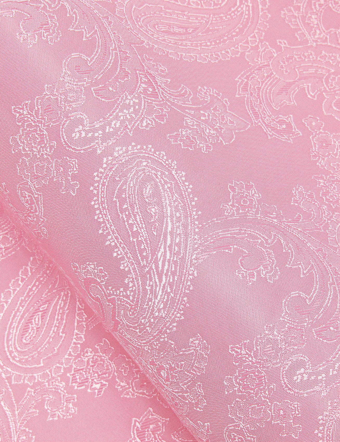 Pink Paisley Men's Dress Shirts Men's Long Sleeve Shirt