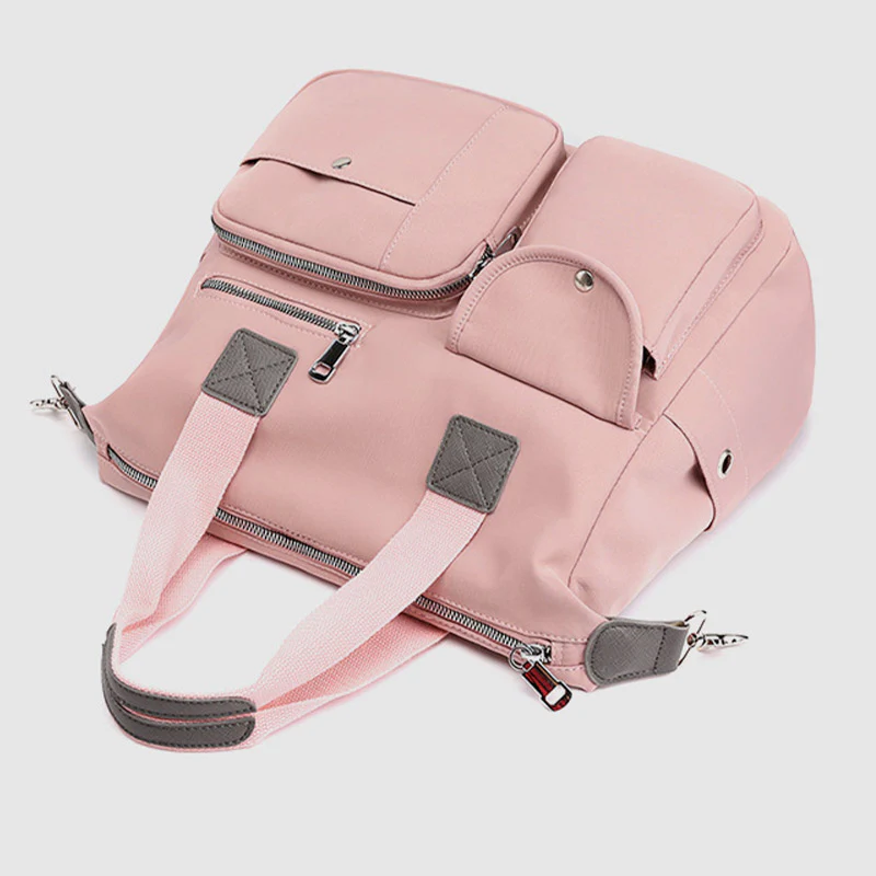 Waterproof Lightweight Multi-Pocket LargeCapacity Casual Tote CrossbodyBag