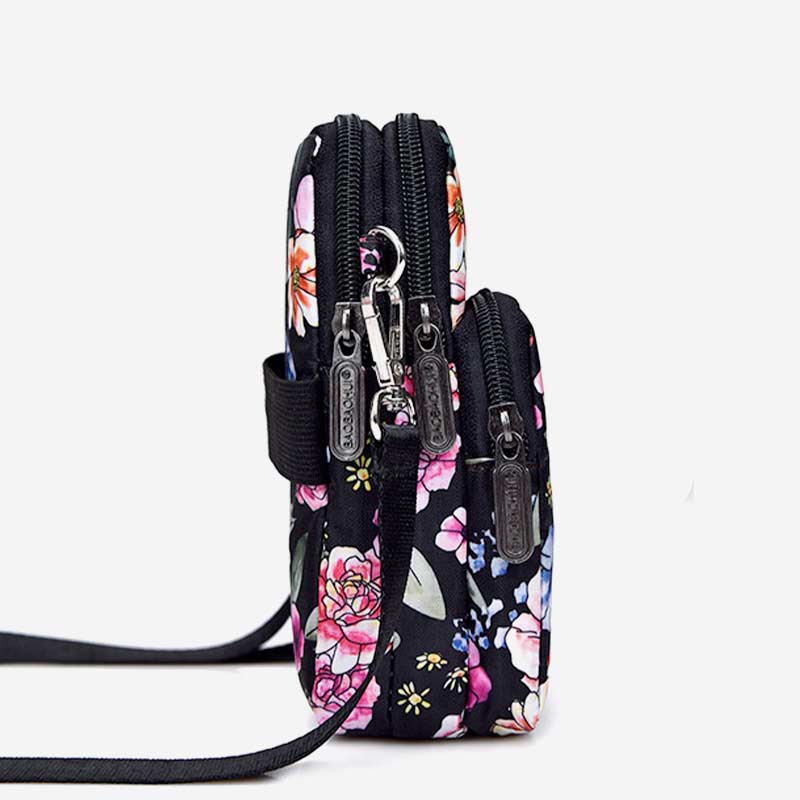 Lightweight Mini Shoulder Bag Women Purse Floral Crossbody Wallet Phone Bag