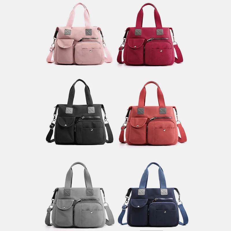 Waterproof Lightweight Multi-Pocket LargeCapacity Casual Tote CrossbodyBag