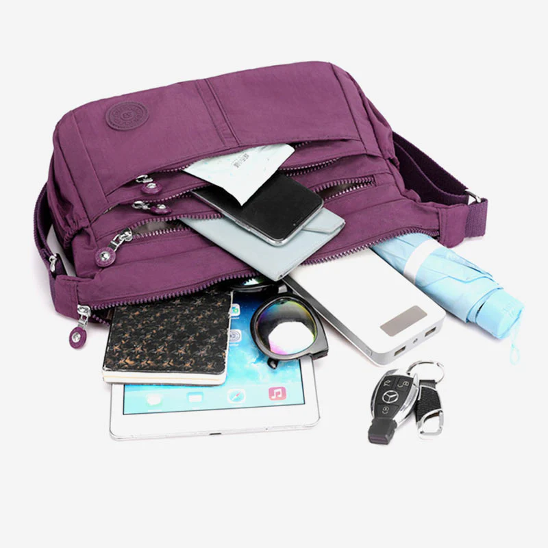 Multi-Pocket LargeCapacity Waterproof Casual Crossbody Bag Shoulder Bag