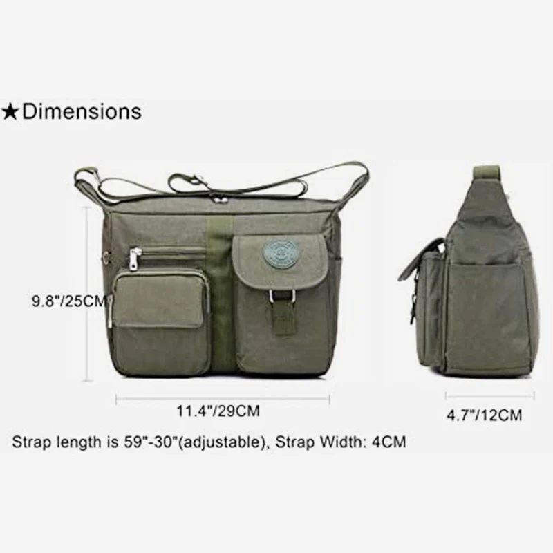 Waterproof Large Capacity Messenger Bag Shoulder Bag