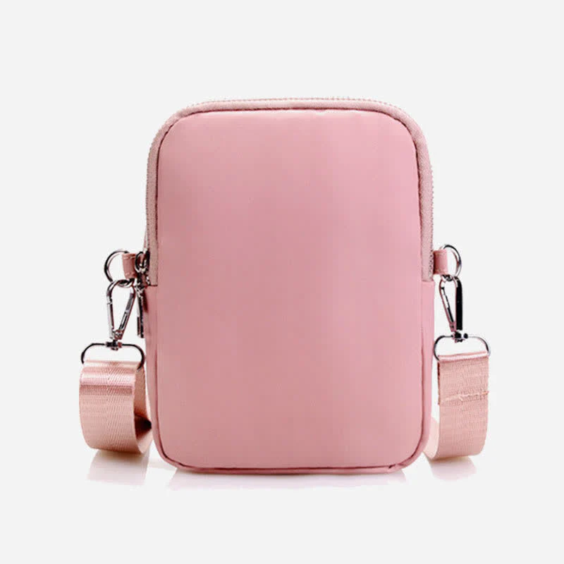 Double Compartment Cellphone Crossbody Mini Bag Lightweight Cute Shoulder Purses