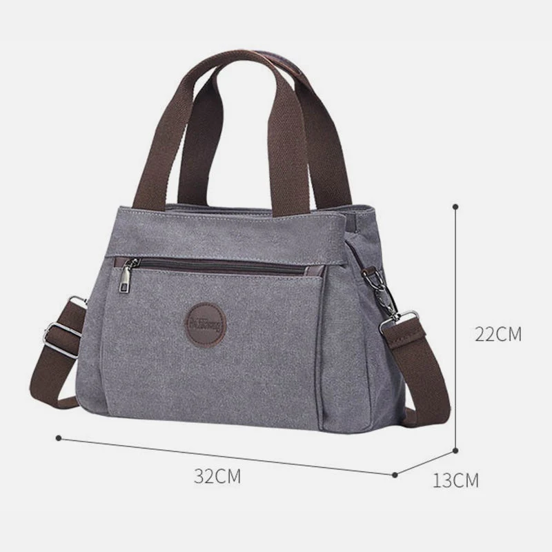 High Capacity Multi-Pocket Crossbody Handbag