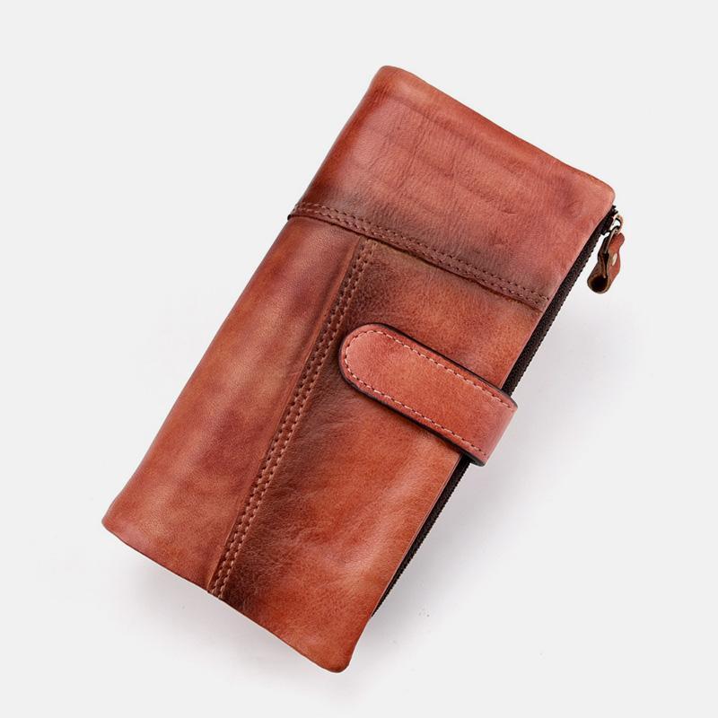 RFID GenuineLeather Long Wallet Purse