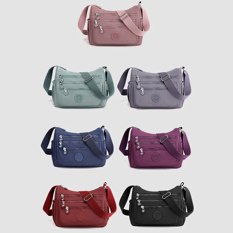 Multi-Pocket LargeCapacity Waterproof Casual CrossbodyBag