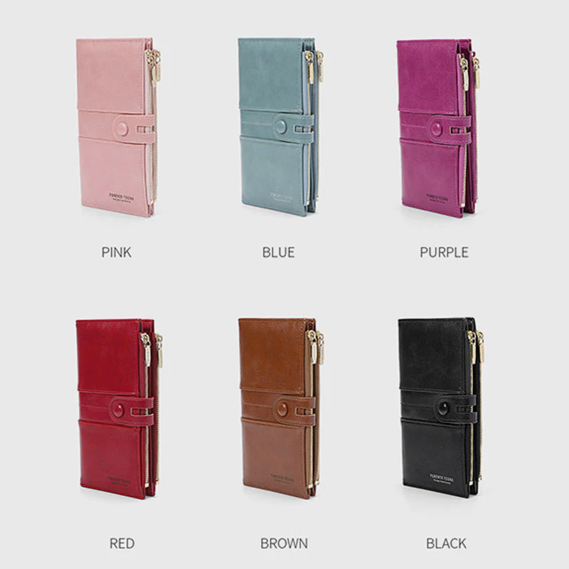 Multi-Slot Elegant Card Holder Long Wallet