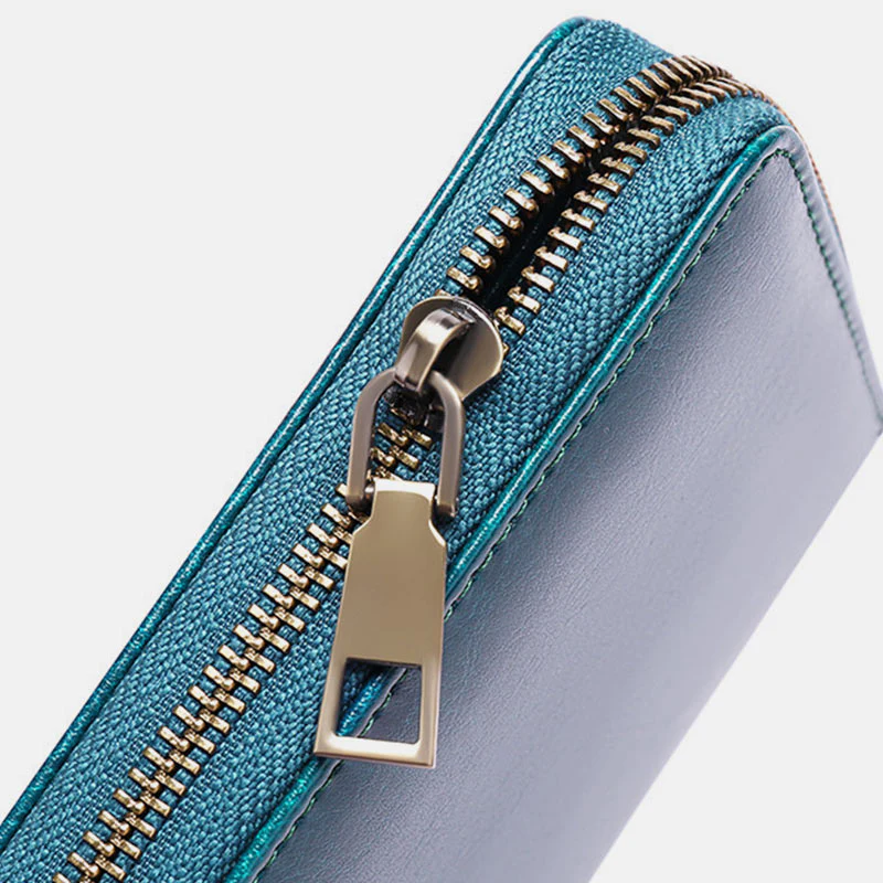 RFID Genuine Leather Large Capacity Wallet