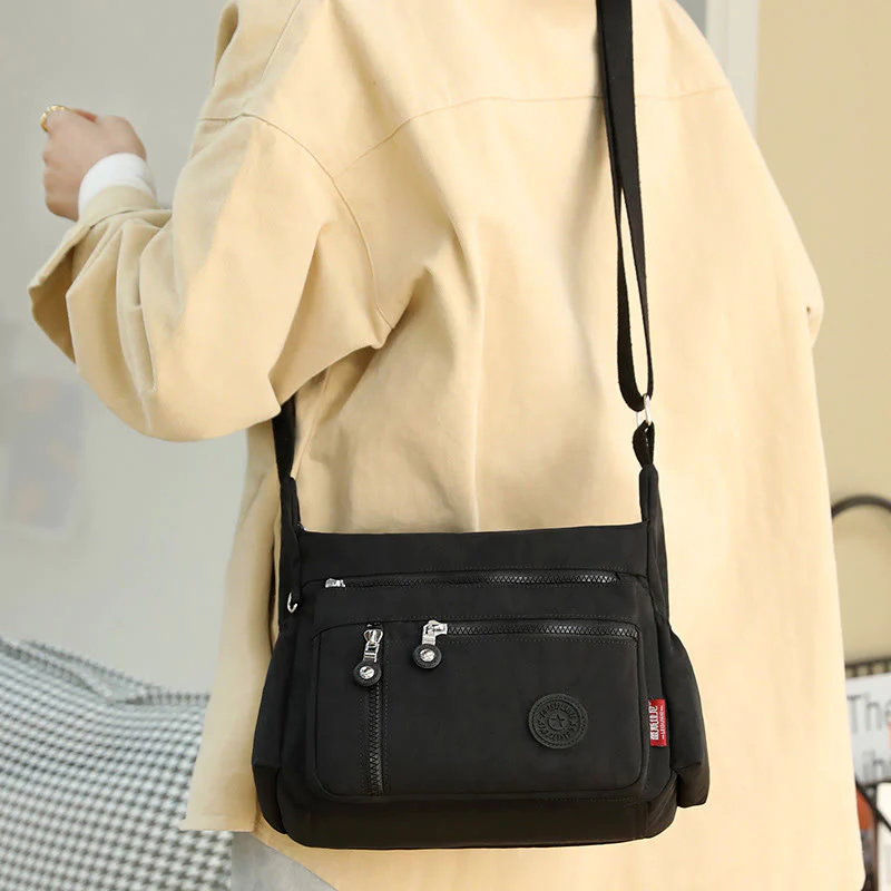 LargeCapacity Multi-Pocket Waterproof Lightweight Casual CrossbodyBag