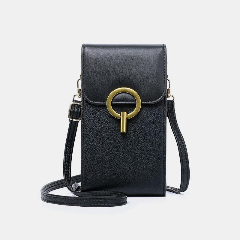 LargeCapacity Multi-Pocket Solid Phone Bag