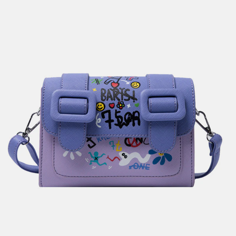 Graffiti Small Phone Purse Fashion Crossbody Shoulder Bag Handbag