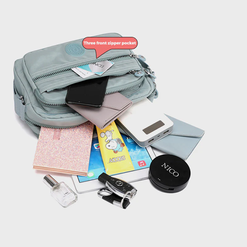 Multi-Pocket LightlyDesign Casual CrossbodyBag