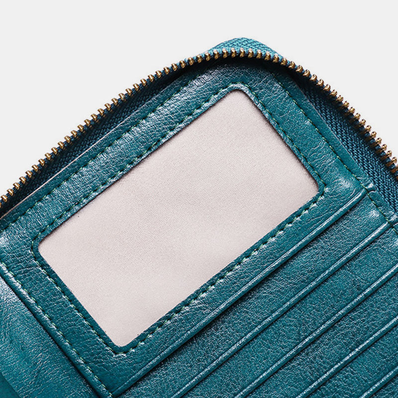 RFID Genuine Leather Large Capacity Wallet