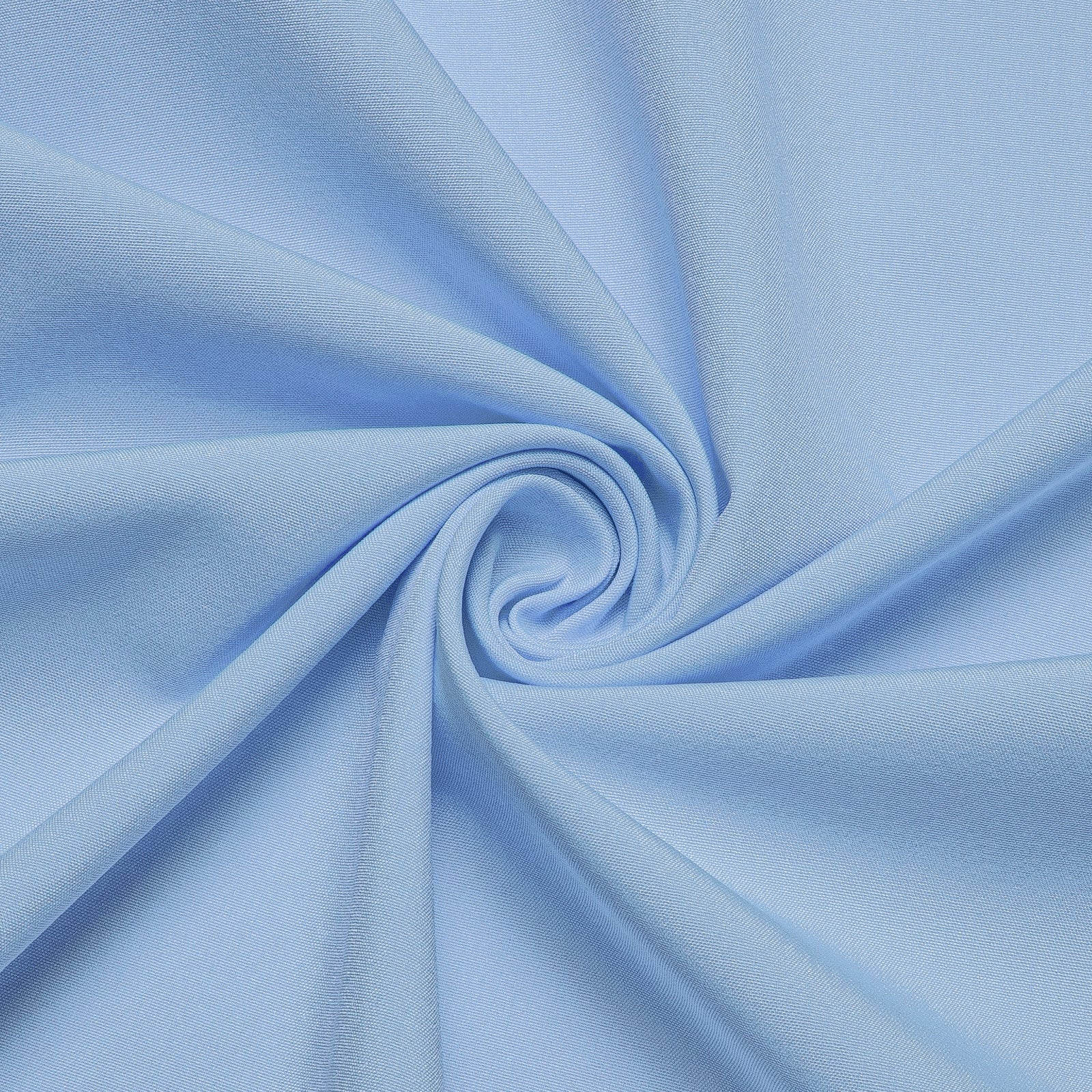 Sky Blue Solid Silk Men's Long Sleeve Business Shirt