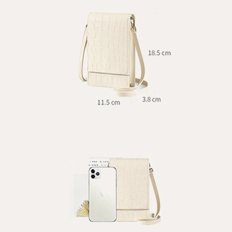 Crossbody Cell Phone Purse Women Mini PU Shoulder Bag Phone Bag