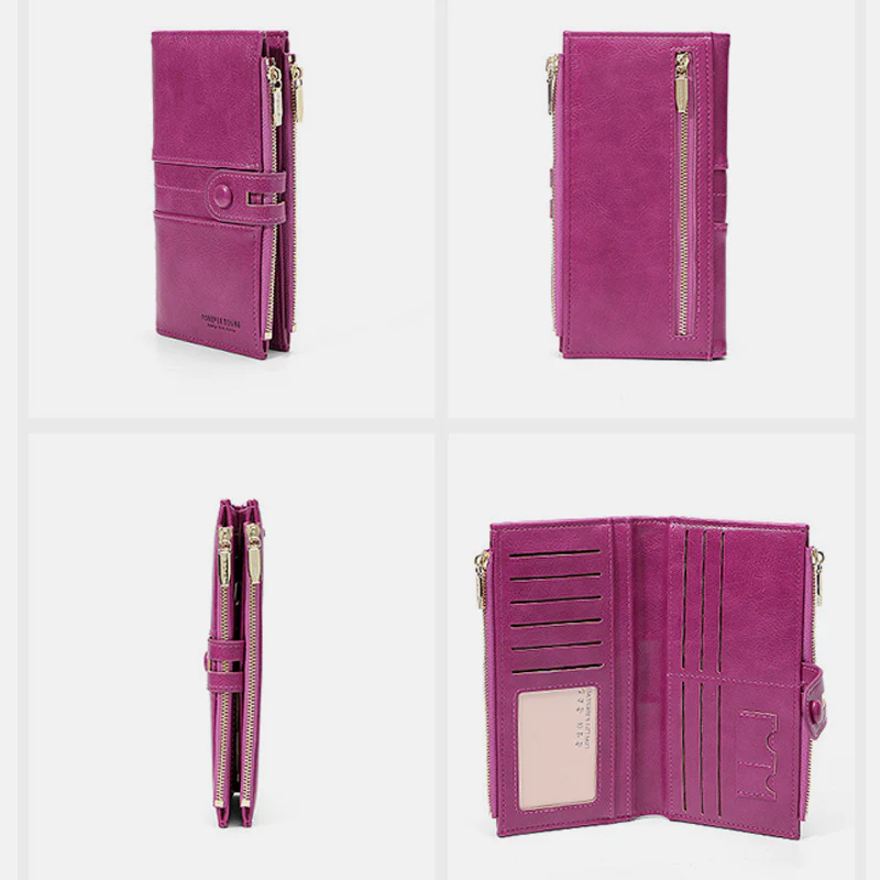 Multi-Slot Elegant Card Holder Long Wallet
