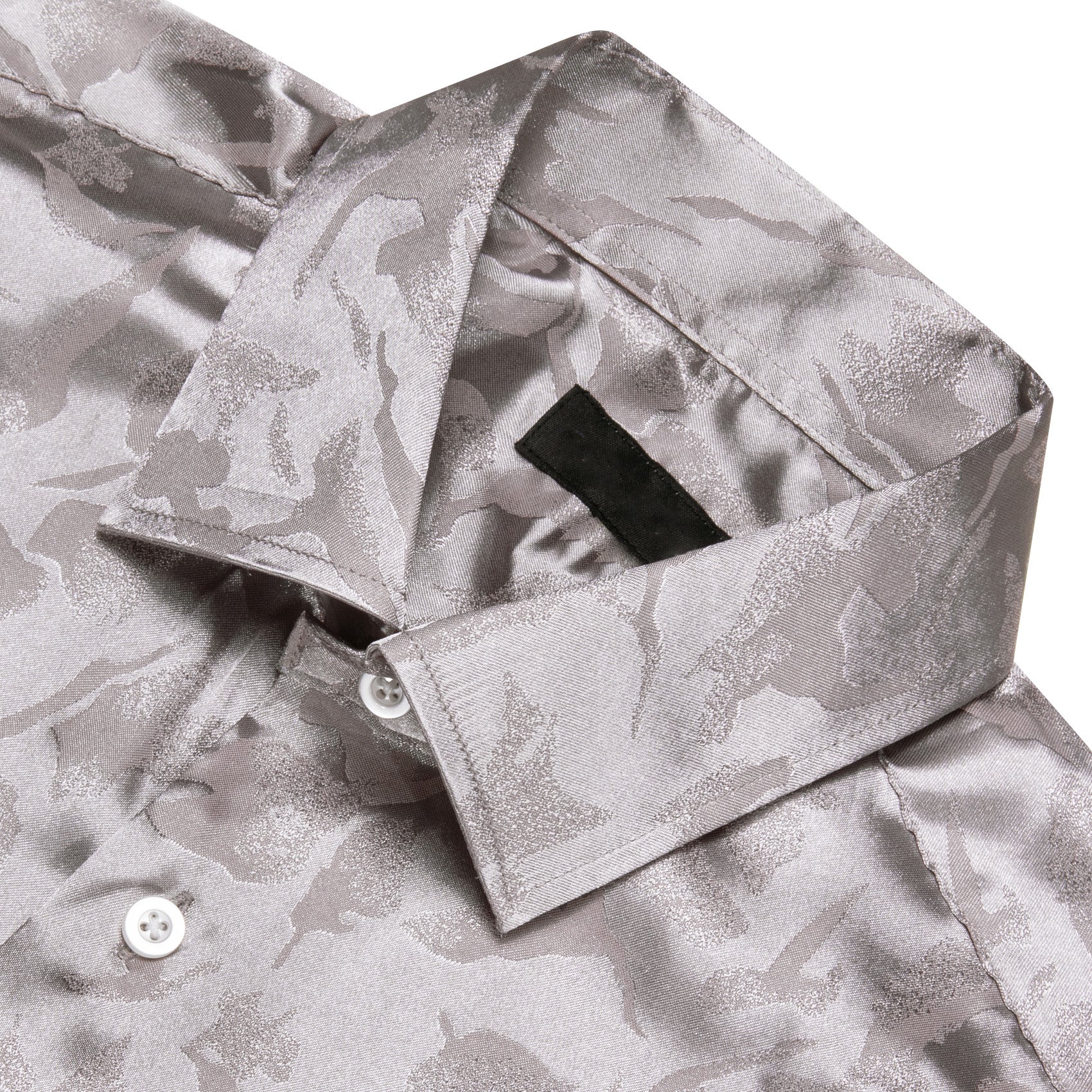 Silver Novelty Men's Long Sleeve Shirt