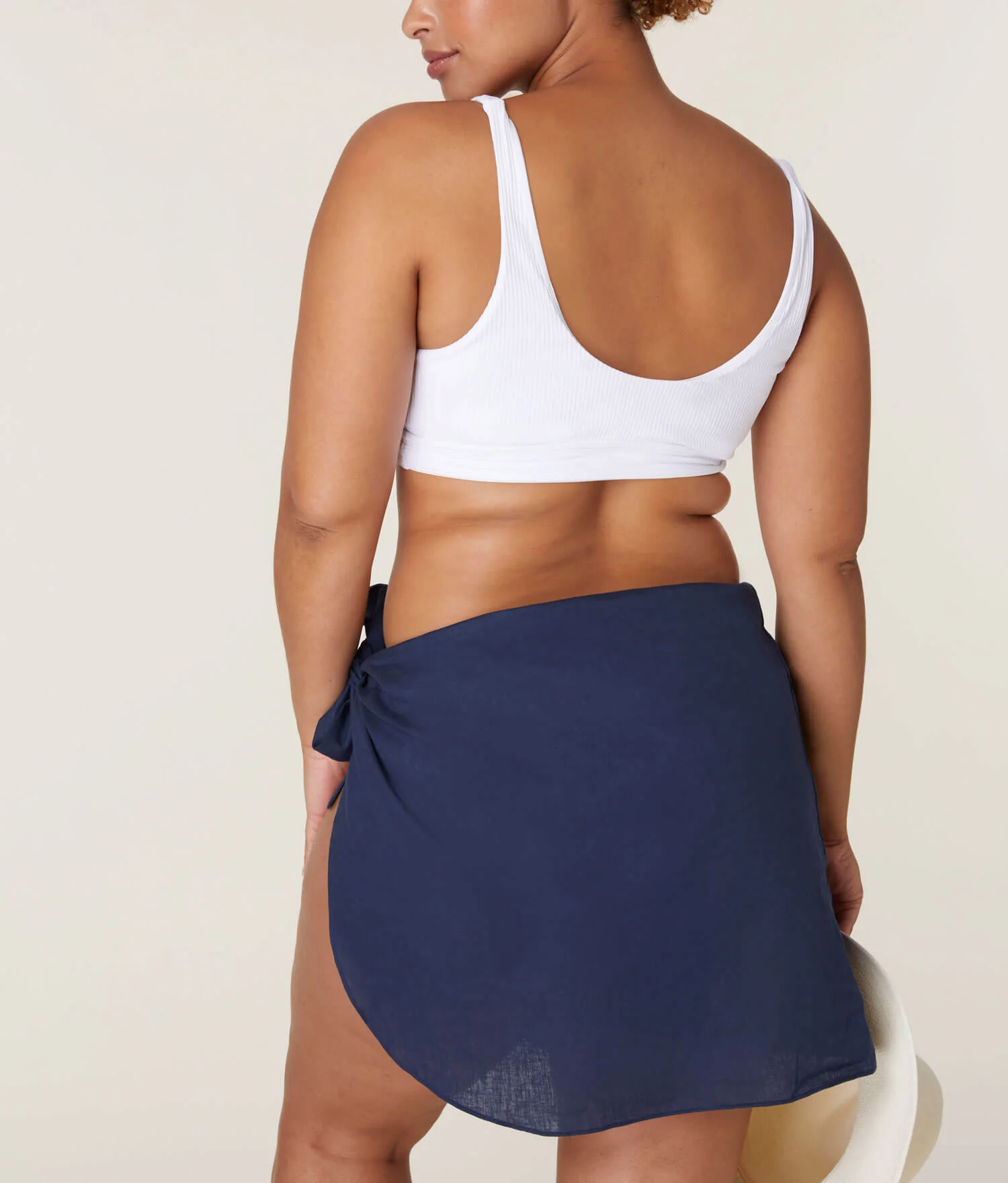 The Flores Sarong - Linen - Midnight