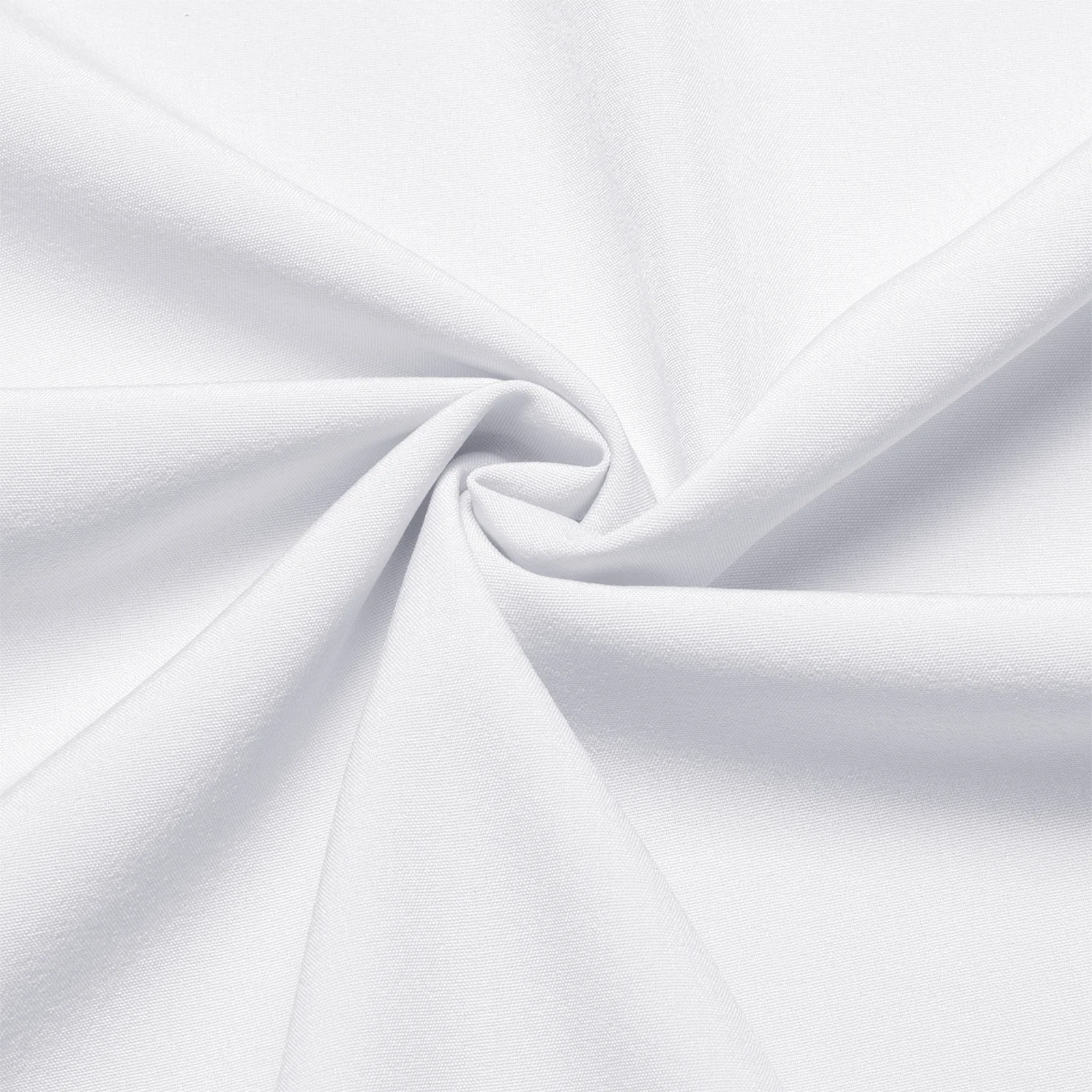 White Cotton Solid Silk Men's Short Sleeve Shirt