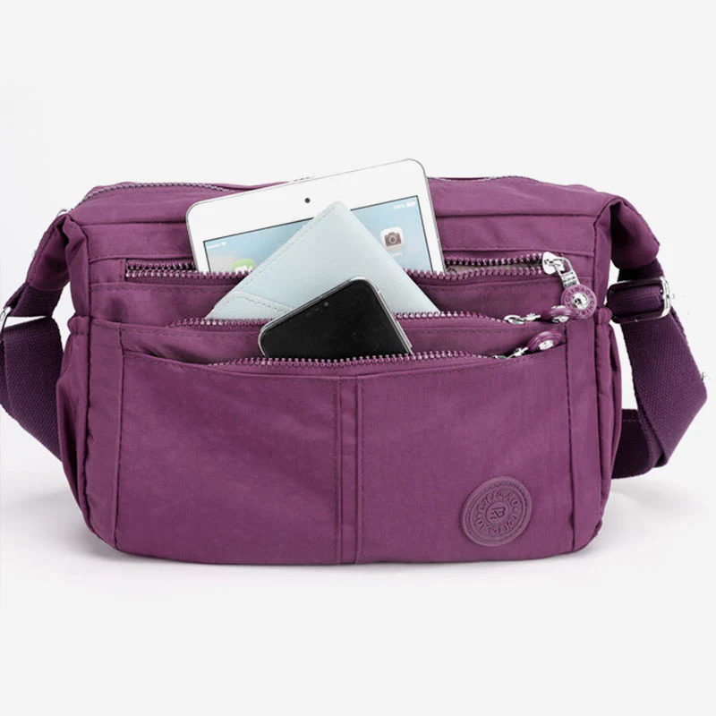 Multi-Pocket LargeCapacity Waterproof Casual Crossbody Bag Shoulder Bag