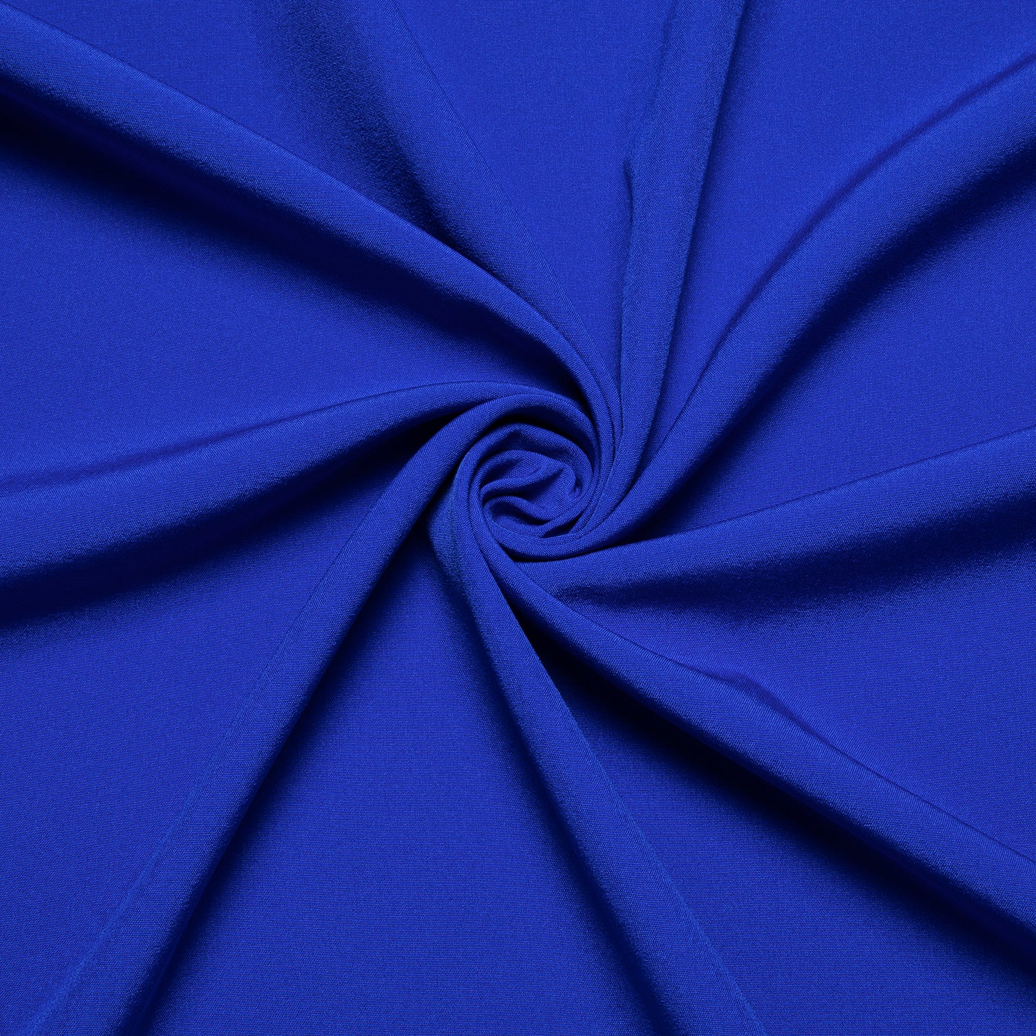 Ocean Blue Solid Silk Men's Long Sleeve Shirt