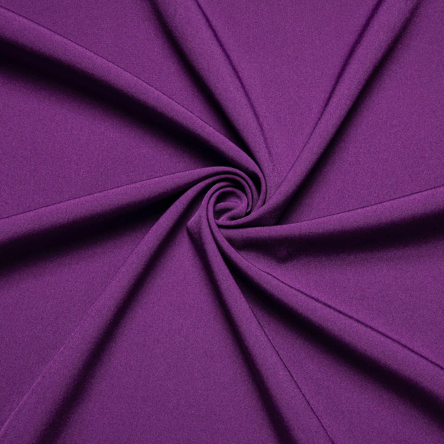 Grape Purple Solid Silk Men's Long Sleeve Shirt