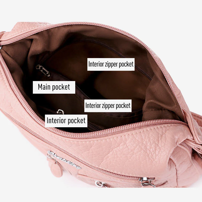 Large Capacity Vintage Elegant Crossbody Bag