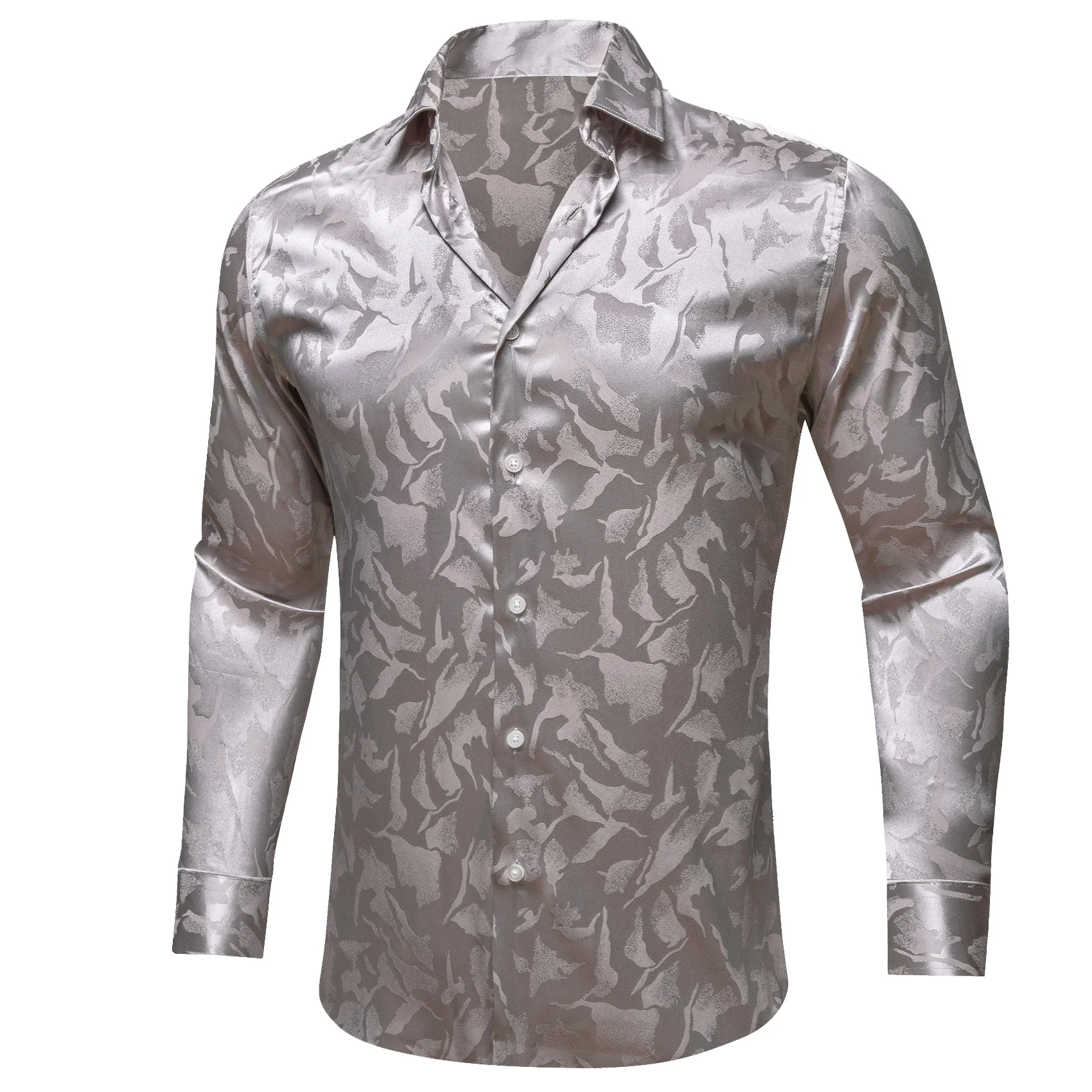 Silver Novelty Men's Long Sleeve Shirt