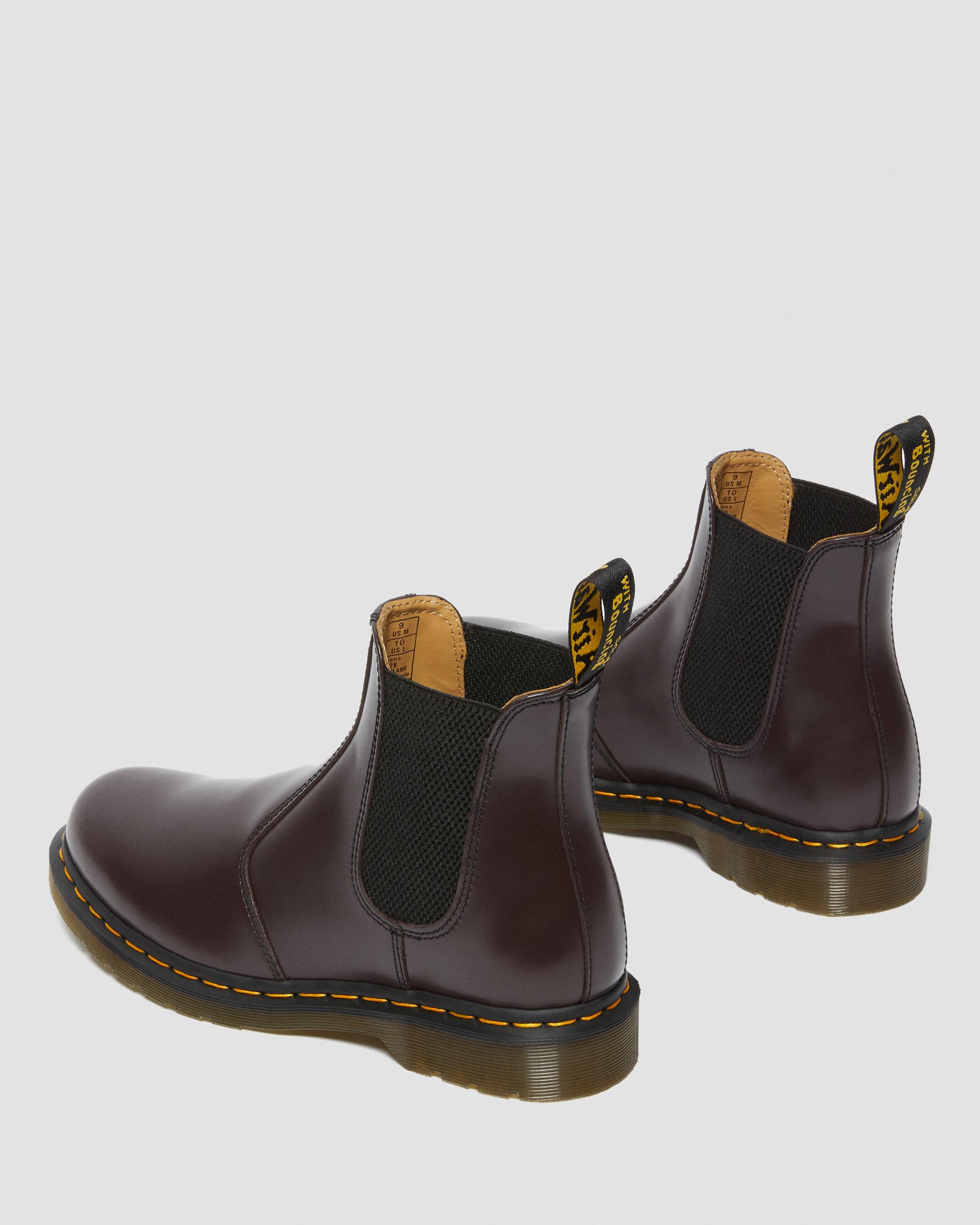 2976 Yellow Stitch Smooth Leather Chelsea Boots