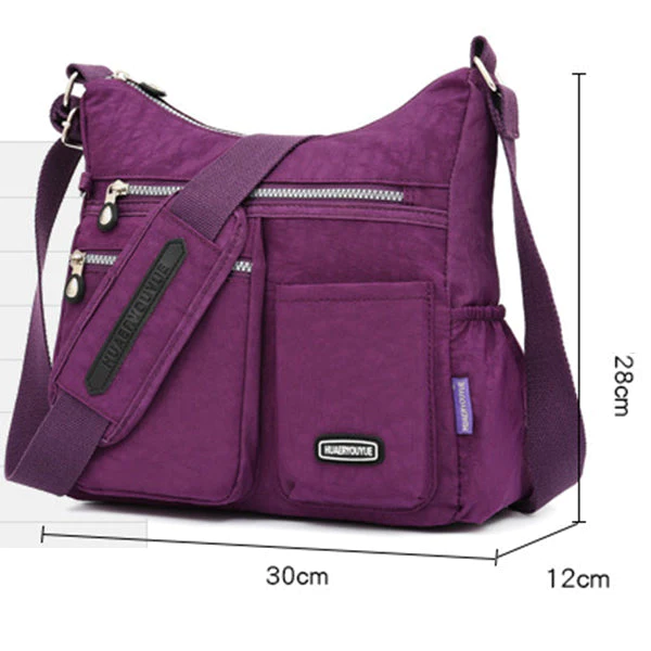 Women's Waterproof Solid Crossbody Bag