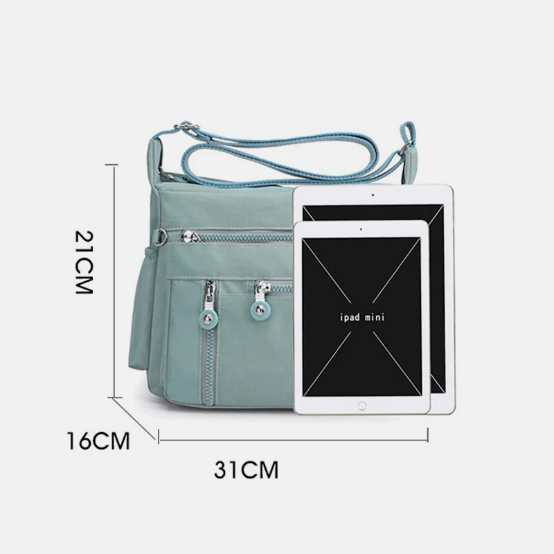 LargeCapacity Multi-Pocket Waterproof Lightweight Casual CrossbodyBag