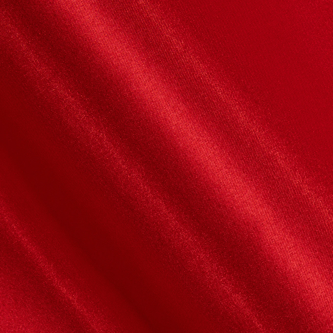 Crimson Solid Silk Men's Long Sleeve Shirt