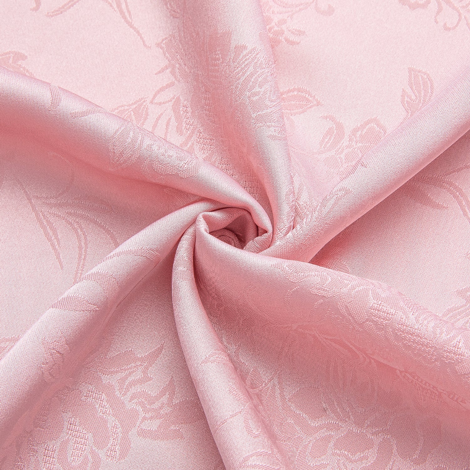 Pure Pink Paisley Silk Men's Long Sleeve Shirt