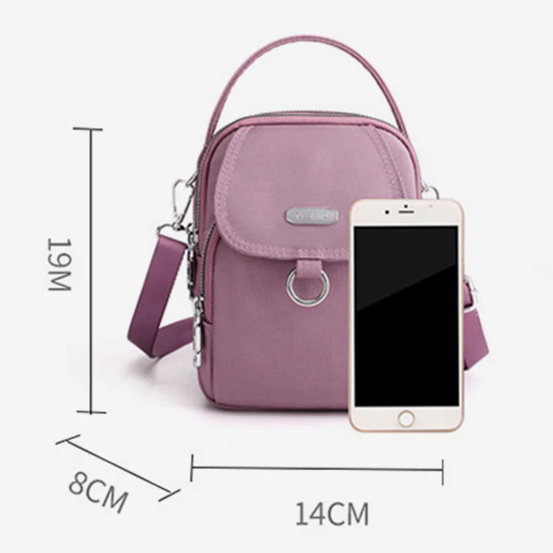 Lightweight Waterproof Multi-Pocket Crossbody Bag