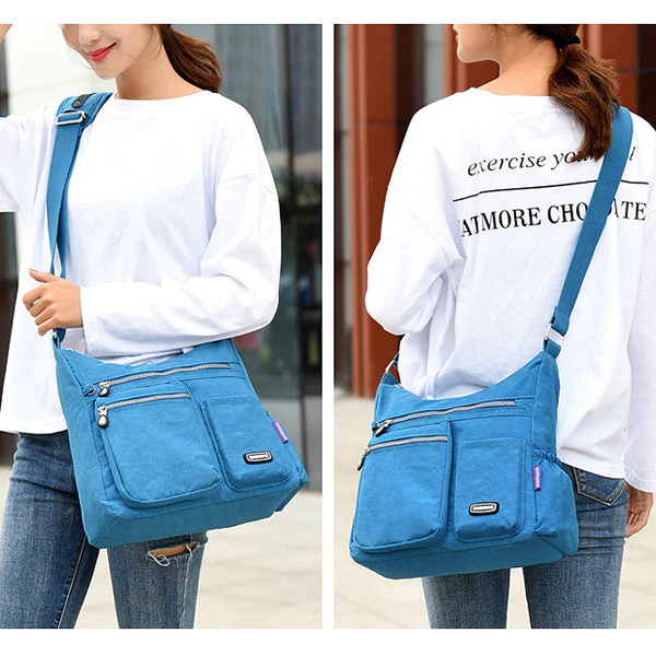 Women's Waterproof Solid Crossbody Bag
