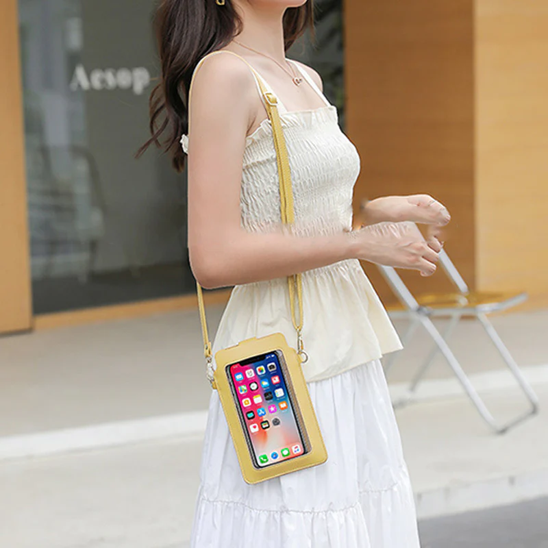 Elegant CrossbodyPhone Bag With Touch Screen