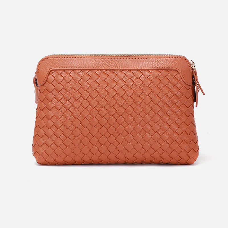 Multifunctional Underarm Handbag For Women Woven Leather Crossbody Bag