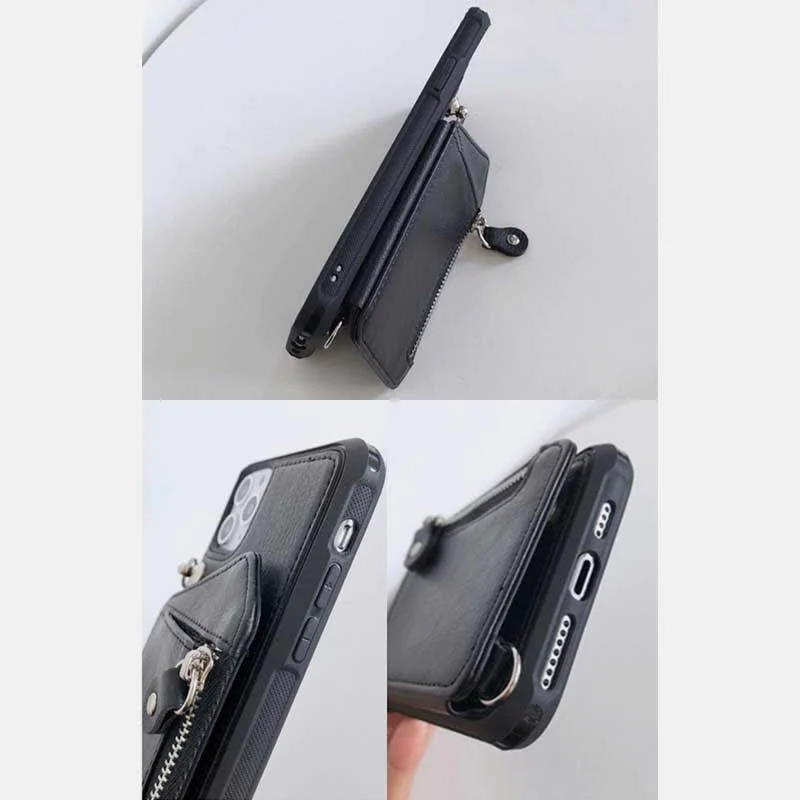 Phone Case Wallet for iPhone Leather Phone Bag with Card Holder