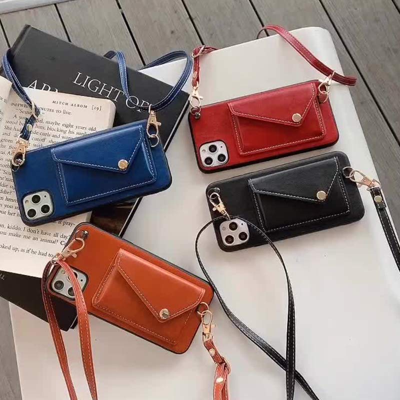 Wallet Crossbody for iPhone PU Phone Case Phone Bag with Credit Card Holder