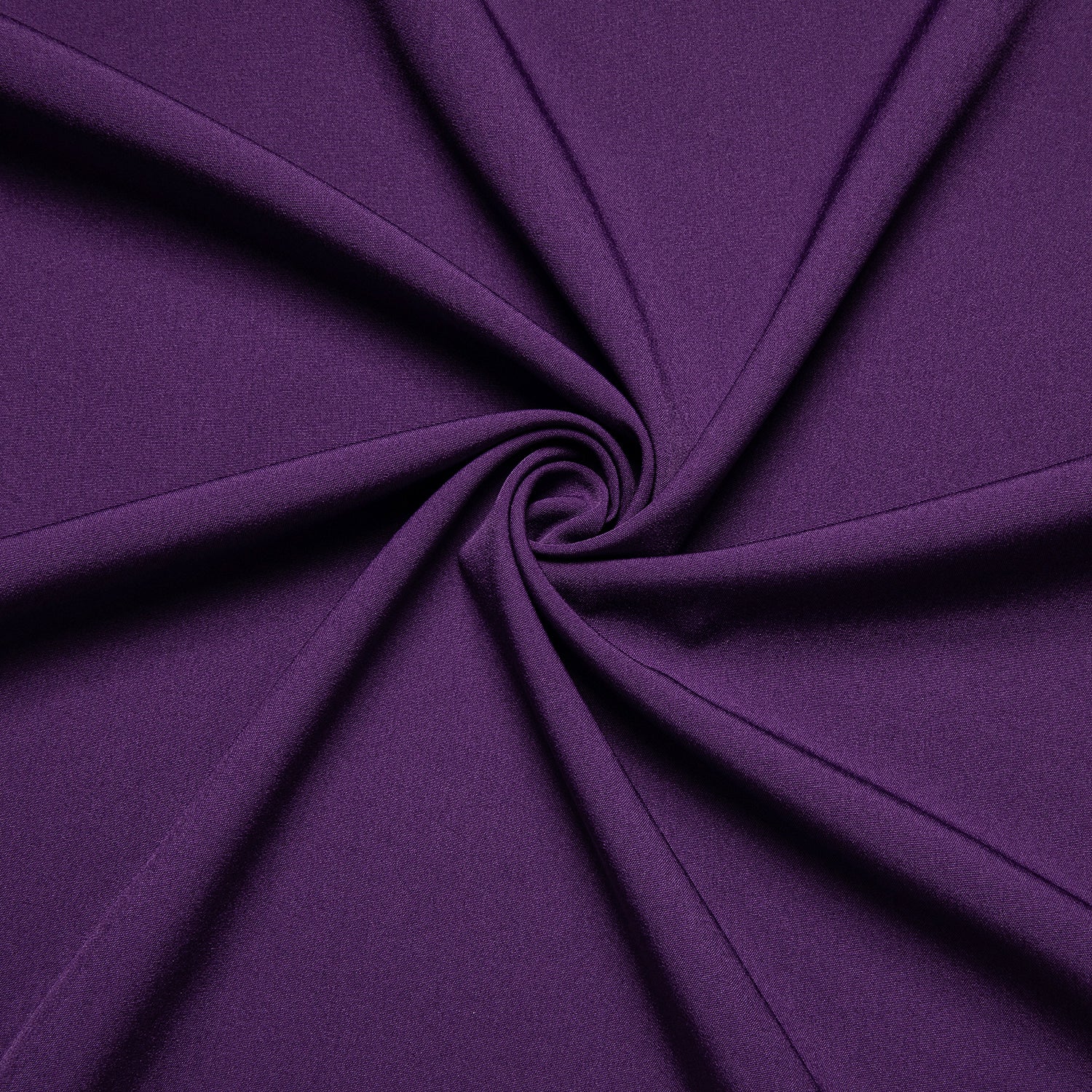 Purple Solid Silk Men's Long Sleeve Shirt